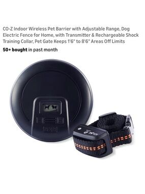 Round Dual-Collar Remote Transmitter - Black
